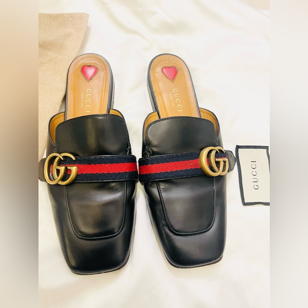 Authentic Gucci used loafers GG